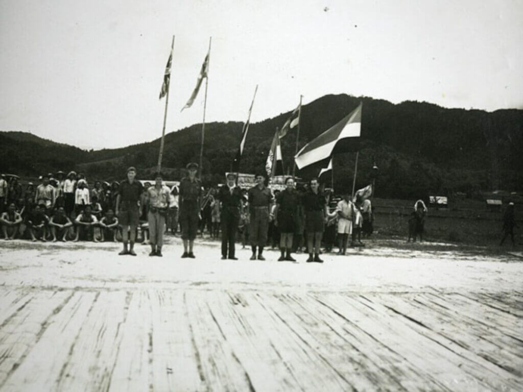 Major Tom Harrisson and his Z-Force team in Borneo, Japan